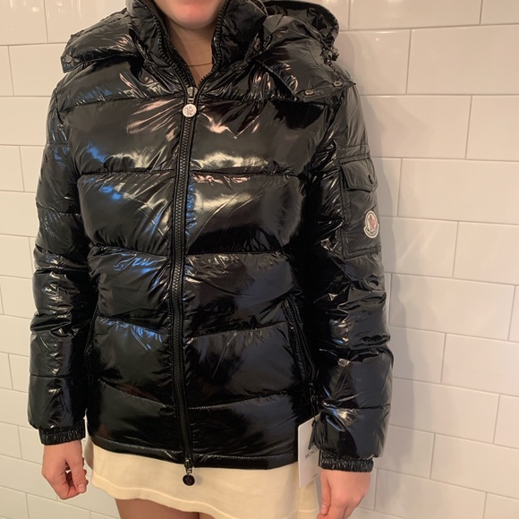 moncler shiny puffer jacket